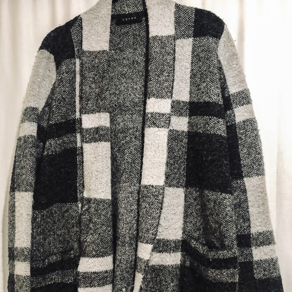 Checkered Cardigan